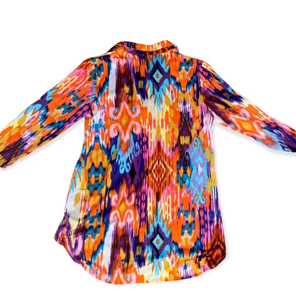 Colorful Patterned Women's Top - Picture 2 of 2